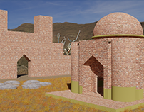 3D architecture Shurfa Khan Tomb
