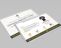 Gaston Private Chef's Marketing Materials (Print & Web)