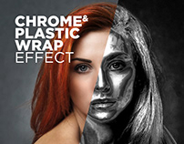 Free Photoshop Action Chrome & Plastic Wrap Effect #7