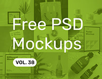 Free PSD Mockups vol. 38