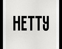 Hetty Headline Typeface