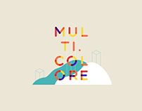 Multicolore - animated typeface