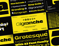Gigranche Font - Gortesque Expanded Modern Sans Serif
