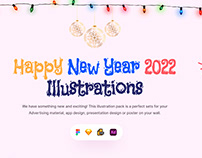 Happy New Year 2022 Illustrations