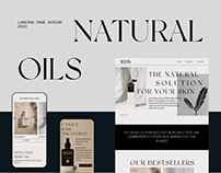 Natural Oils by Seeds - Landing Page Design
