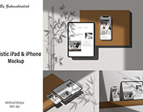 Realistic iPad & iPhone Mockup