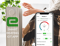 Smart iOT Heater App UI UX Design