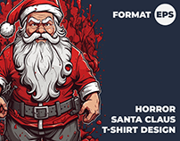 Horror Santa Claus T-Shirt Design