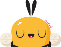 "Happy Bee" Vector Illustration