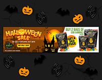 Halloween banner design