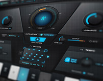 Auto-Tune EFX+ GUI Audio Interface graphic design