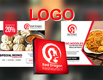 Red Dragon Restaurant Logo Design