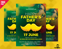 Fathers Day Flyer Free PSD