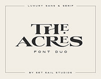 The Acres Serif & Sans Font Duo
