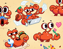 Snappy Crab - Telegram Animated Stickers