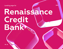 Landing page for Renaissance Credit Bank