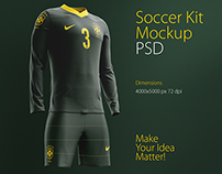 Download Soccer Kit Mockup Psd On Behance