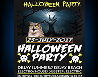 Halloween party flyer