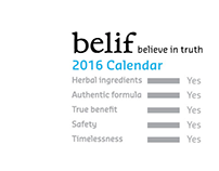 belif 2016 Desktop Calendar