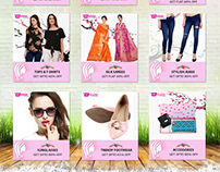 Home Page layout for Ecommerce Website