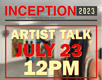 INCEPTION (Artist Talk Promo Flyer)
