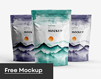 Stand Up Zip Lock Pouch Mockup Set