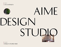 AIME Website for interior design studio