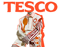 TESCO UK sustainable outfits | Digital drawing