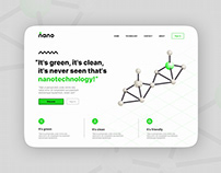 "NANO TECHNOLOGY" website design.