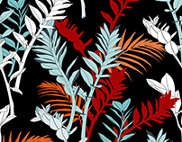 Abstract tropical illustration.