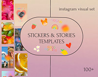 Free stickers & Stories templates set (100+)