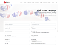 Get Involved Page - Politic WordPress Theme