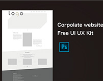 Corpolate website Free UI UX Kit