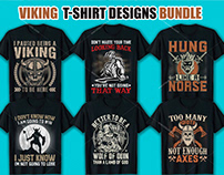New Viking T Shirt Design Bundle