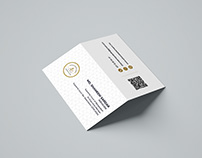 4 Fold Business Card Design For Lawyer