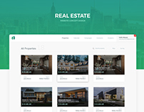 Real Estate Website concept