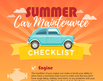 Car Maintenance Checklist Infographic
