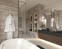 Master Bathroom Design and 3D visualization