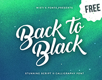 Back to Black - Free Creative Script Font