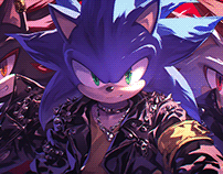 Super Punk Sonic Wallpaper