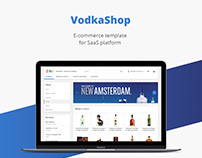 Vodka shop/E-commerce template/Web design/UI/UX