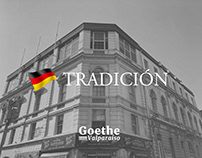 Diseño publicitario Goethe Valparaíso