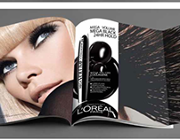 L'Oréal Paris / Mega Black Eyelash Print