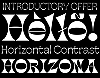 Horizona Font Family with Reverse Contrast