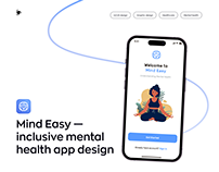 Mind Easy – inclusive mental health mobile app design