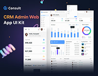 CRM Admin Web App UI Kit Design - Consult