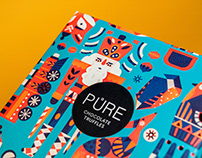 PURE chocolate christmas packaging