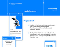 Lab Euipments Mobile App Ui/UX