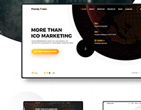 Landing Page for ICO Marketing Agency
