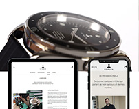 Ecommerce website for Le Meur : Corsica watches